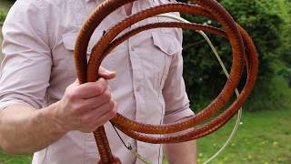 Magnoli Clothiers Deluxe Bullwhip  Cracking Demonstration [upl. by Cyndi]