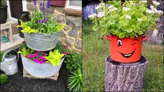 50 Container Garden Ideas  Backyard Decorations [upl. by Loseff]