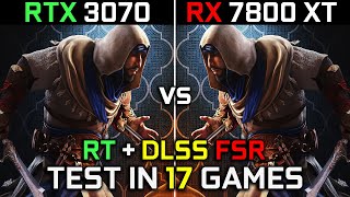 RTX 3070 vs RX 7800 XT  Test in 17 Games at 1440p  The Ultimate Comparison 🔥  2024 [upl. by Enomes]