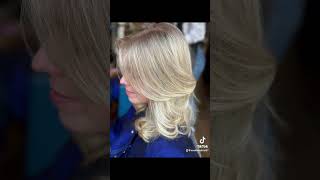 Beautiful babylights toner cut amp blowdry by Dan babylights blondehair beblonde [upl. by Armillda959]