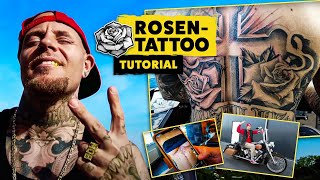 TATTOO  TUTORIAL  So tätowierst du eine ROSE  TIPPS und TRICKS [upl. by Ahsoem748]