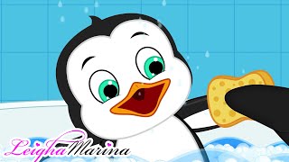 The Bath Song  Nursery Rhyme for Kids  Leigha Marina [upl. by Yllom586]