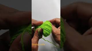 How to make Woolen Flowers at home  Super easy pom pom making Trick [upl. by Alesandrini]