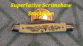 Schrade scrimshaw stockman [upl. by Nomaj716]