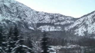 Train Travel Norway  Bergensbanen in winter 2  Music Zbigniew Preisner [upl. by Rubia975]