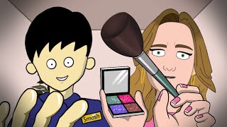 ASMR 1 Minute Fast Spa amp Makeup Animated Collab with Katherina ASMR [upl. by Amby315]