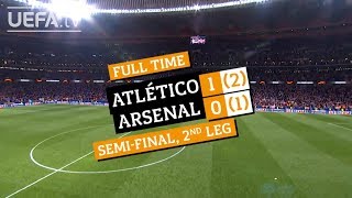 UEL Fixture Flashback Arsenal 12 Atlético [upl. by Nahtal]