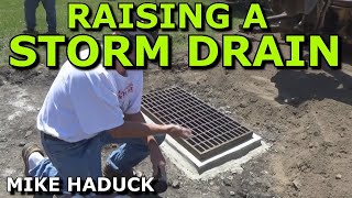 Storm drain raise  repair Mike Haduck [upl. by Charleen704]