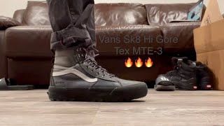 Vans Sk8 Hi Gore Tex MTE3 Review and On Feet [upl. by Dutchman201]