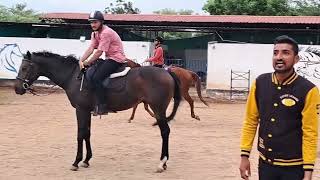 farhaan horse riding canter very frist time canter horse horselover [upl. by Dunseath46]