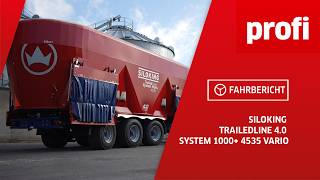 Futtermischwagen Siloking TrailedLine 40 System 1000 4535 Vario  profi Fahrbericht [upl. by Nirot]