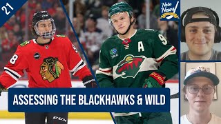 Assessing the Blackhawks amp Wild for 202425 Central Division Preview Pt 1  21 [upl. by Kcirdehs]