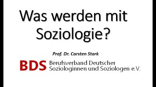 Was werden mit Soziologie [upl. by Ashlie]