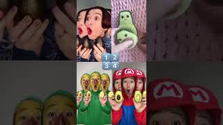 crochet AvocadoHeklani avokado sushininja funny video24103 [upl. by Ahseirej]