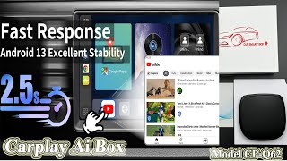 iHeylinkit carplay Ai Box Android 13  CPQ62 qualcomm 6115 CPU 8core with SIMTF Card function [upl. by Ertsevlis]