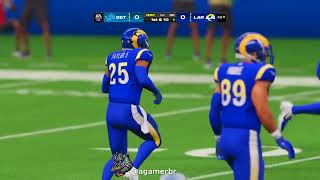 Gameplay Madden 24 PS4  Detroit Lions vs Los Angeles Rams [upl. by Fritzsche602]