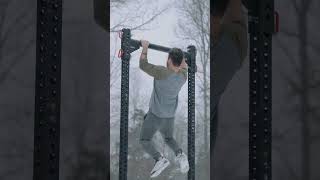 Snow PullUps REP Fitness Oxylus Yoke Workout [upl. by Anayd]