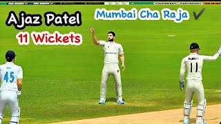 Ajaz Patel 11 Wickets Mumbai Cha Raja AdeelGaming001 [upl. by Lawton377]