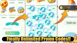 🥳 Finally Unlimited Promo Codes How to get Promo Codes in Pokemon go  Pokemon go India [upl. by Cornew546]