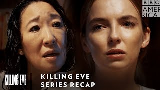 Killing Eve Series Recap 🔪 Seasons 13 [upl. by Annig]