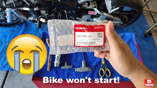 How to Diagnose Starter Problems on a Honda 2004  2006 CBR 600 RR Sport Bike [upl. by Patt]