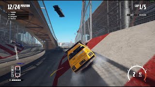 Wreckfest banger race against the Limosine fleet [upl. by Eatnwahs]