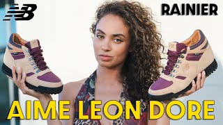 IDEAL for FALL AIME LEON DORE x New Balance Rainier On Foot Review and How to Style [upl. by Ellednek22]