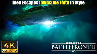 Star Wars Battlefront 2 Iden Escapes Invincible Faith in Style  Campaign PC 4K  No Commentary [upl. by Yoreel]