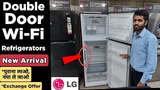 LG WiFi Enabled Double Door Smart Refrigerator Review  Detail Knowledge  Fridge With Sensor [upl. by Notxap199]