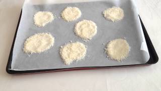 Faire des tuiles au parmesan  Preparer des parmesans [upl. by Rimaj]