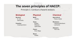 What is HACCP and what are the seven HACCP principles HACCP Explained │ Food Safety [upl. by Rena]