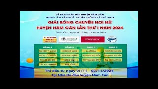 Giải bóng chuyền hơi nữ huyện Năm Căn lần I năm 2024 Khối Nhà nước vs Xã Hàm Rồng [upl. by Eleumas990]