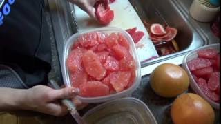 How to EASILY peel and segment grapefruit [upl. by Nolita552]