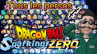 Dragon ball z sparking 0 tous les personnages trailer [upl. by Danella]