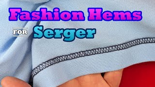 Uncommon Yet Creative Knit Hems for Serger and Coverstitch [upl. by Aicilla]