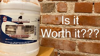 Brick cleaning demo amp review One Restore Restoration Detergent Everything Eaco Chem Demonstration [upl. by Estas]