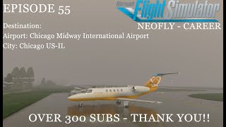 Live MSFS NeoFly Career Mode Update  Episode 55  Chicago Midway International Airport [upl. by Haslam]