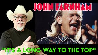 John Farnham  Its a Long Way to the Top  REACTION VIDEO [upl. by Ciel]