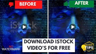 How to download istock video without watermark  istock videos download free  2024  after update [upl. by Anire]