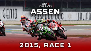 WorldSBK FULL Races 🍿  Assen 2015 Race 1 🇳🇱 [upl. by Liuka]