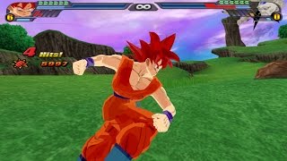 Goku SSJ God Fukkatsu no F with other eyes style Vs Syn Shenron DBZ Tenkaichi 3 Mod [upl. by Abbub961]