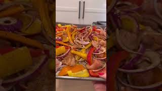 Quick amp Delicious Sheet Pan Chicken Fajitas 🌮✨ Easy FamilyFavorite Recipe [upl. by Hoag971]