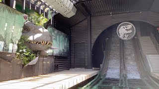 NEW JURASSIC WORLD The Ride New INDOMINUS REX  Universal Studios Hollywood 2021 [upl. by Musa]