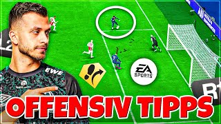 EA FC 24 10 TIPPS FÜR DIE OFFENSIVE🔴 100 MEHR TORE👀 [upl. by Sivahc]