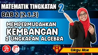 213 GABUNGAN OPERASI TERMASUK KEMBANGAN BAB2 PEMFAKTORAN DAN PECAHAN ALGEBRA AKADEMIYOUTUBER [upl. by Ahsoyem]