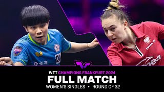 FULL MATCH  Cheng IChing vs Natalia Bajor  WS R32  WTTFrankfurt 2024 [upl. by Ruby846]