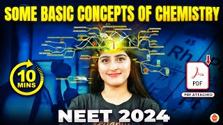 Some Basic Concepts of Chemistry in 10 mins🧠 All Concepts in ONESHOT  🔥NEET 2024 [upl. by Ydac]