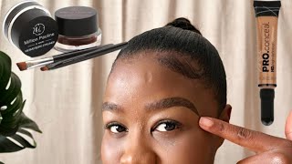 Eyebrow tutorial for beginners SA YouTuber [upl. by Atinniuq]