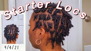 Starter Locs on VERY SHORT hair starterlocs locs shorthair [upl. by Mcgannon490]