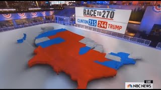 MSNBC 2016 Presidential Election Night State Calls [upl. by Emogene]